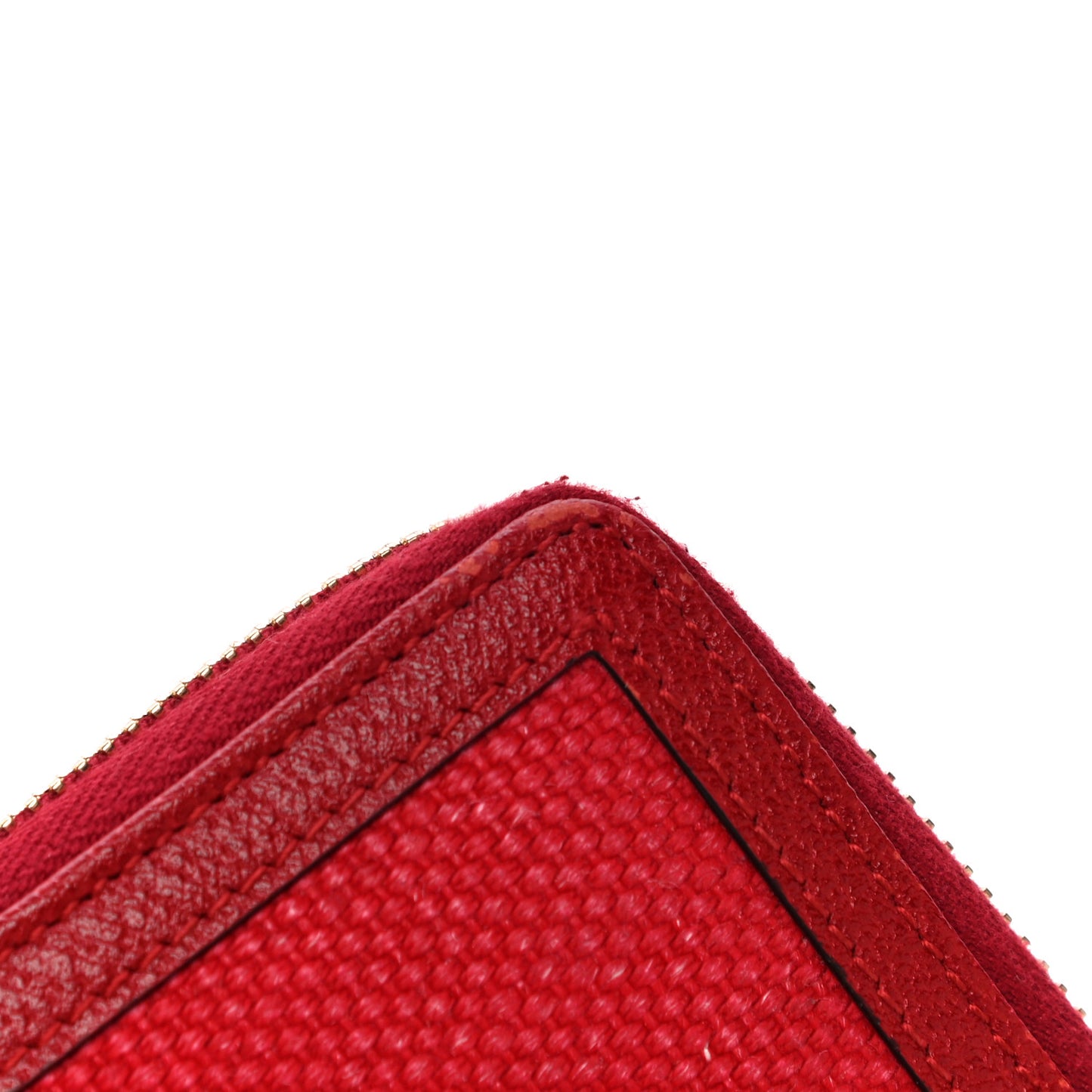 Canvas Sylvie Stripe Logo Zip Around Wallet Mystic White Hibiscus Red Maritime