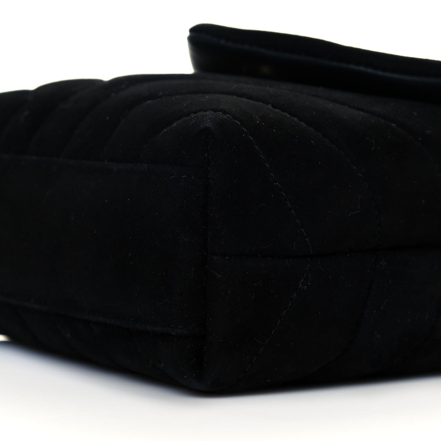 Suede Y Quilted Monogram Toy Loulou Crossbody Bag Black
