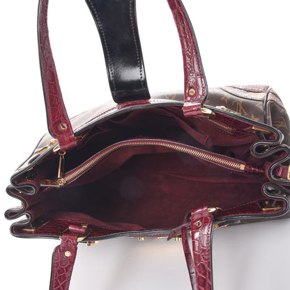 Louis Vuitton Monogram Python Alligator Monogramissime Exotic Shopper GM Bordeaux 5 of 9