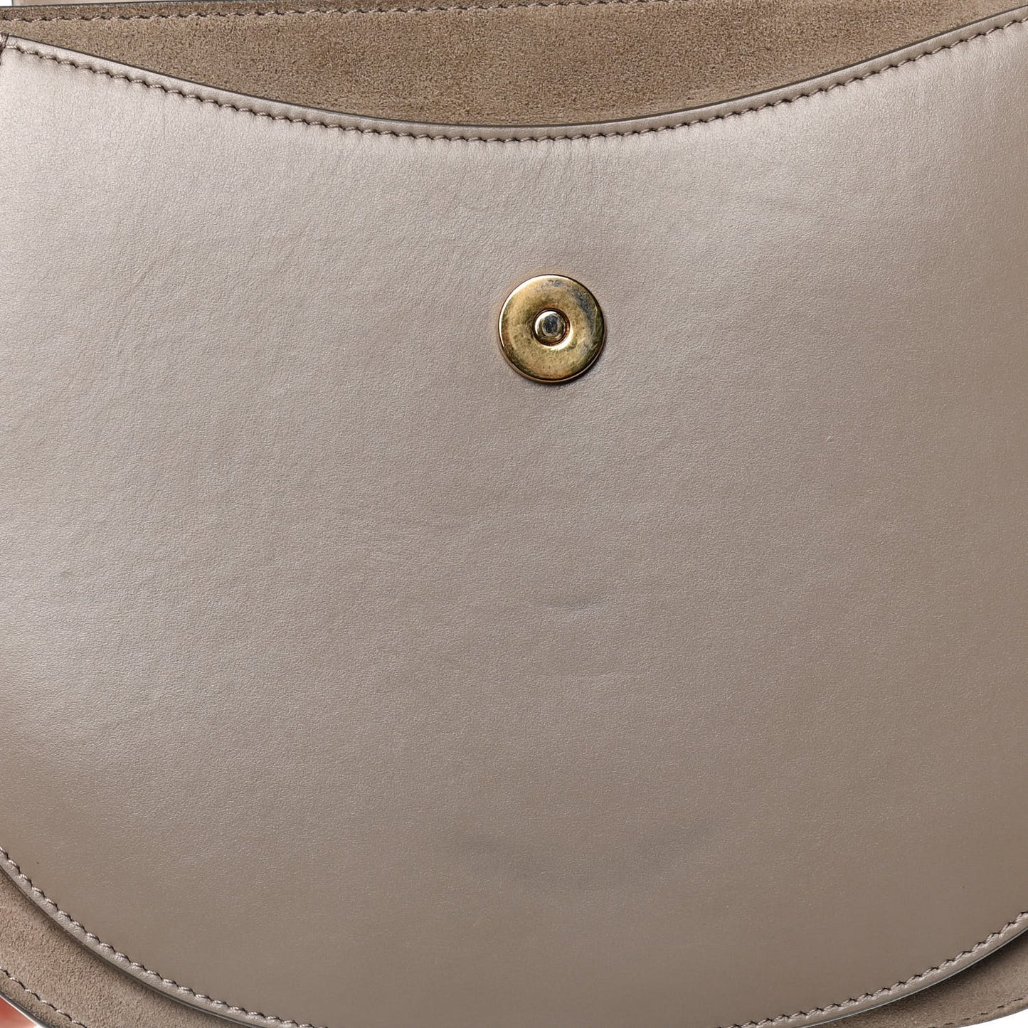 Calfskin Suede Large Tess Bag Motty Grey