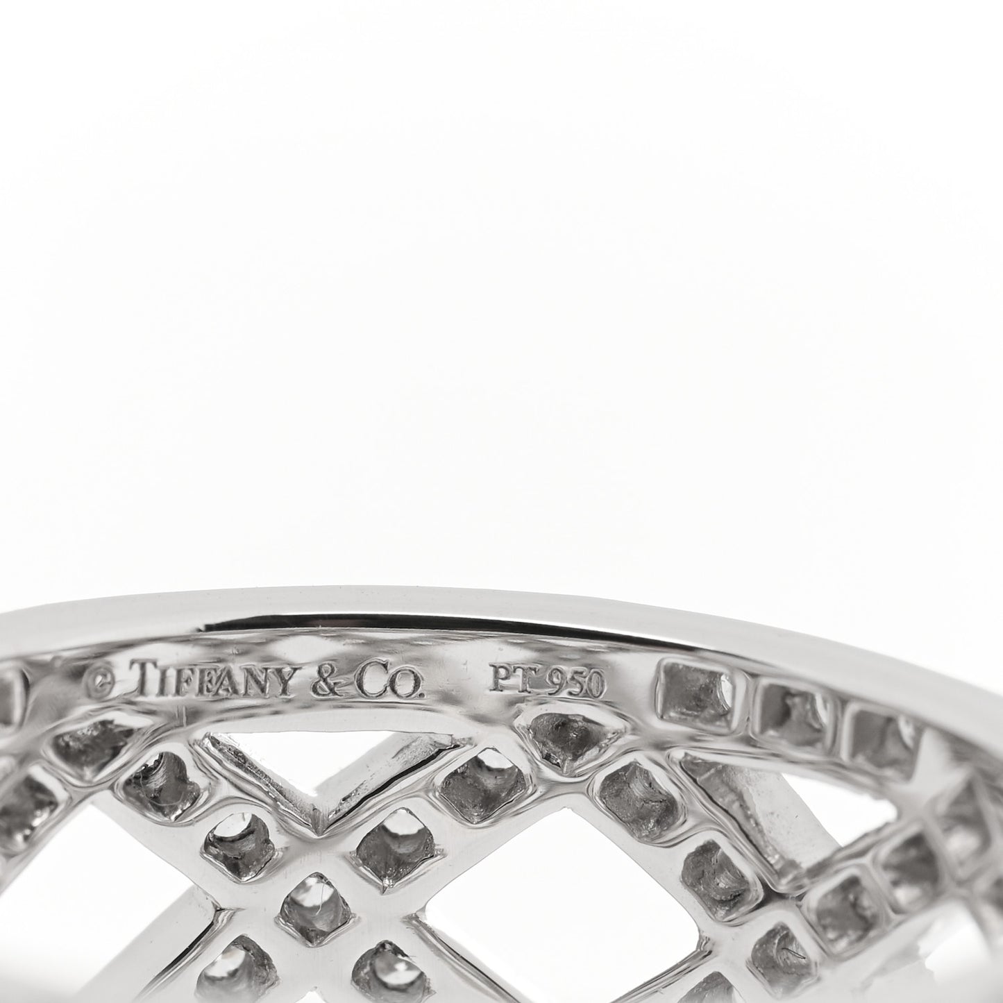 Platinum Diamond Legacy Celebration Braided Band Ring 54 7