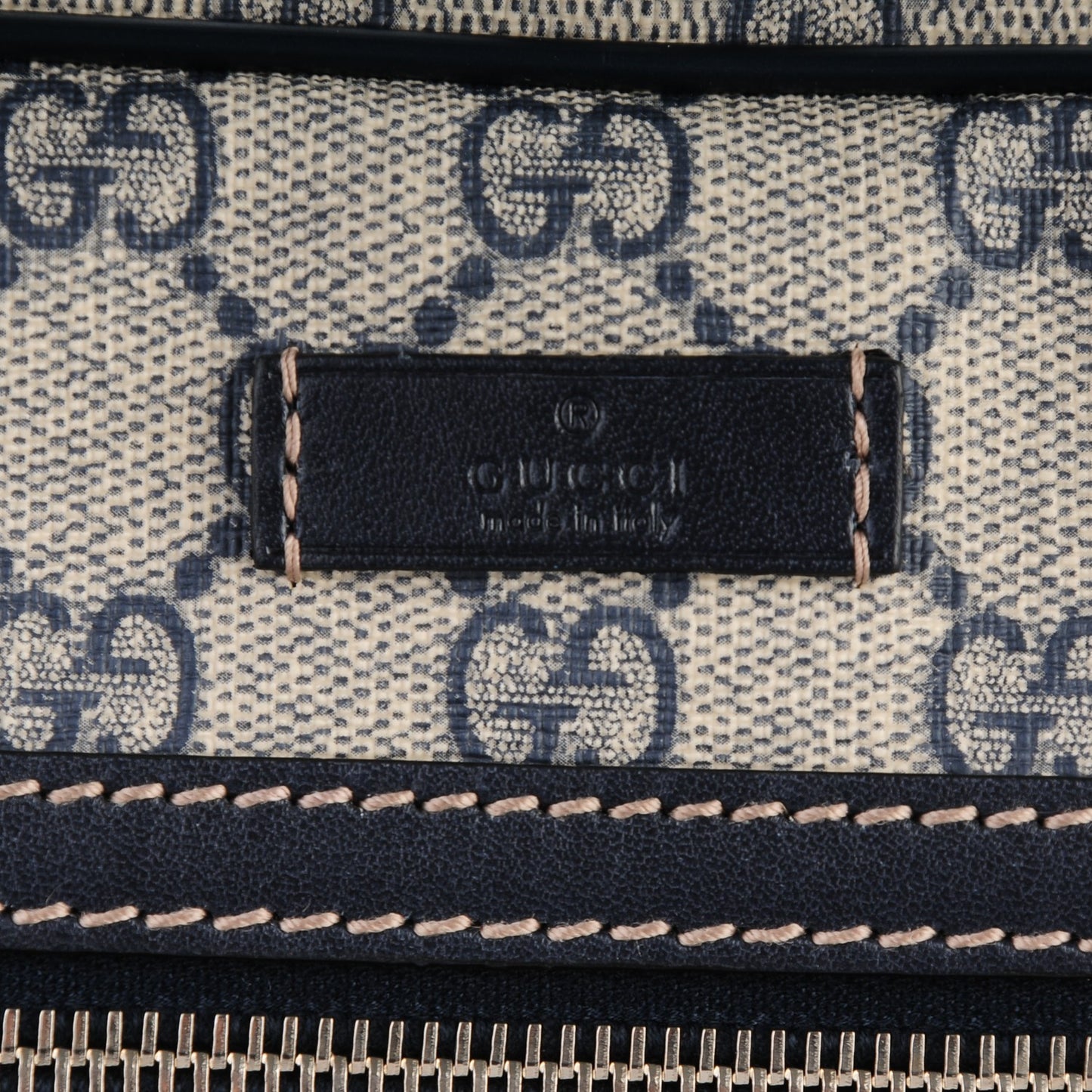 GG Plus Monogram Large Messenger Bag Navy
