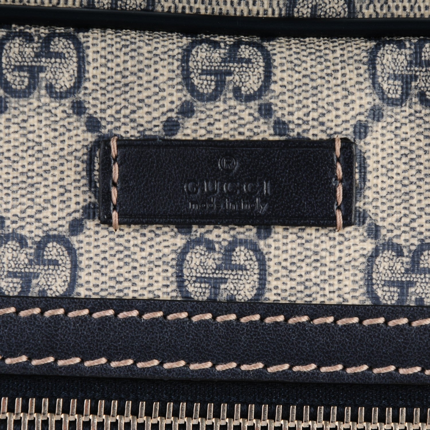 Gucci GG Plus Monogram Large Messenger Bag Navy 6 of 8