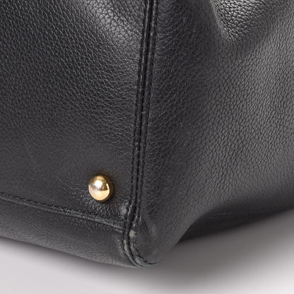 Chanel Calfskin Tall Cerf Tote Black 23 of 23