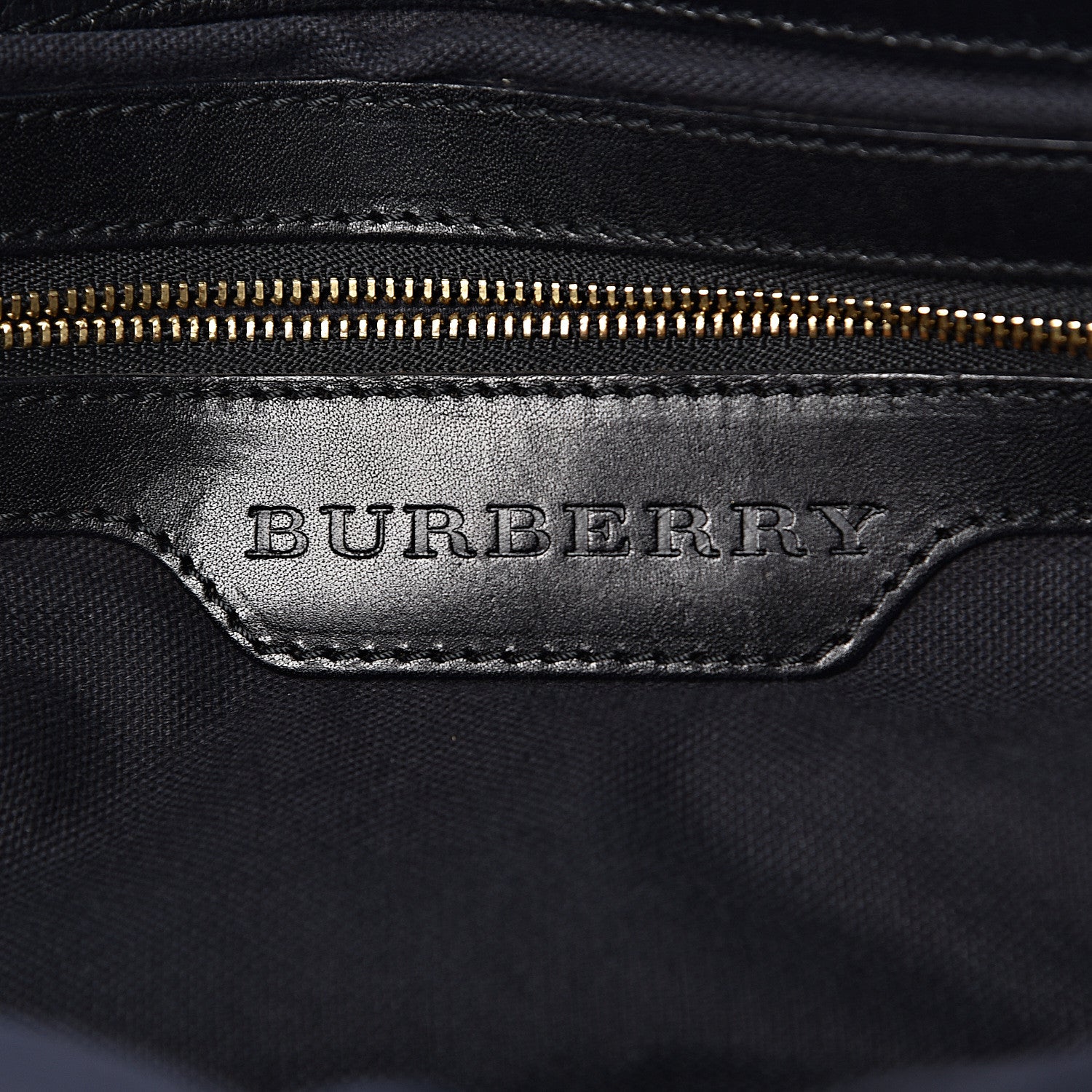 Burberry House Check Bridle Calfskin Medium Lynher Tote Black 6 of 15
