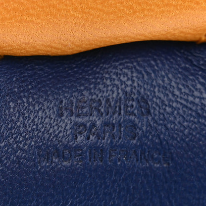 Hermes Milo Lambskin Grigri Rodeo Horse Bag Charm MM Bleu Saphir Rose Pourpre Naturel Bouton D'Or 3 of 4