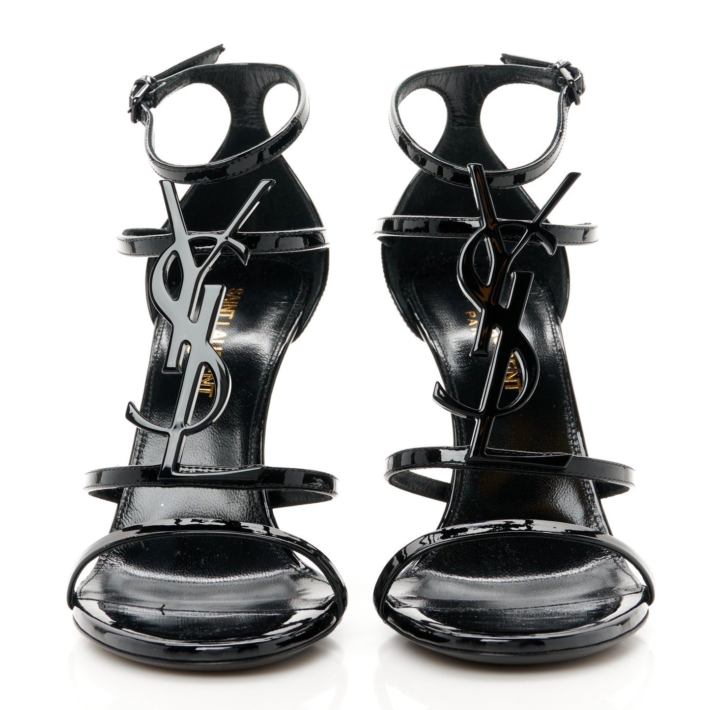 Patent Cassandra 100 Ankle Strap Sandals 36.5 Black