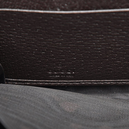 Gucci Calfskin Rania Web Zip Around Wallet Dark Brown 6 of 11