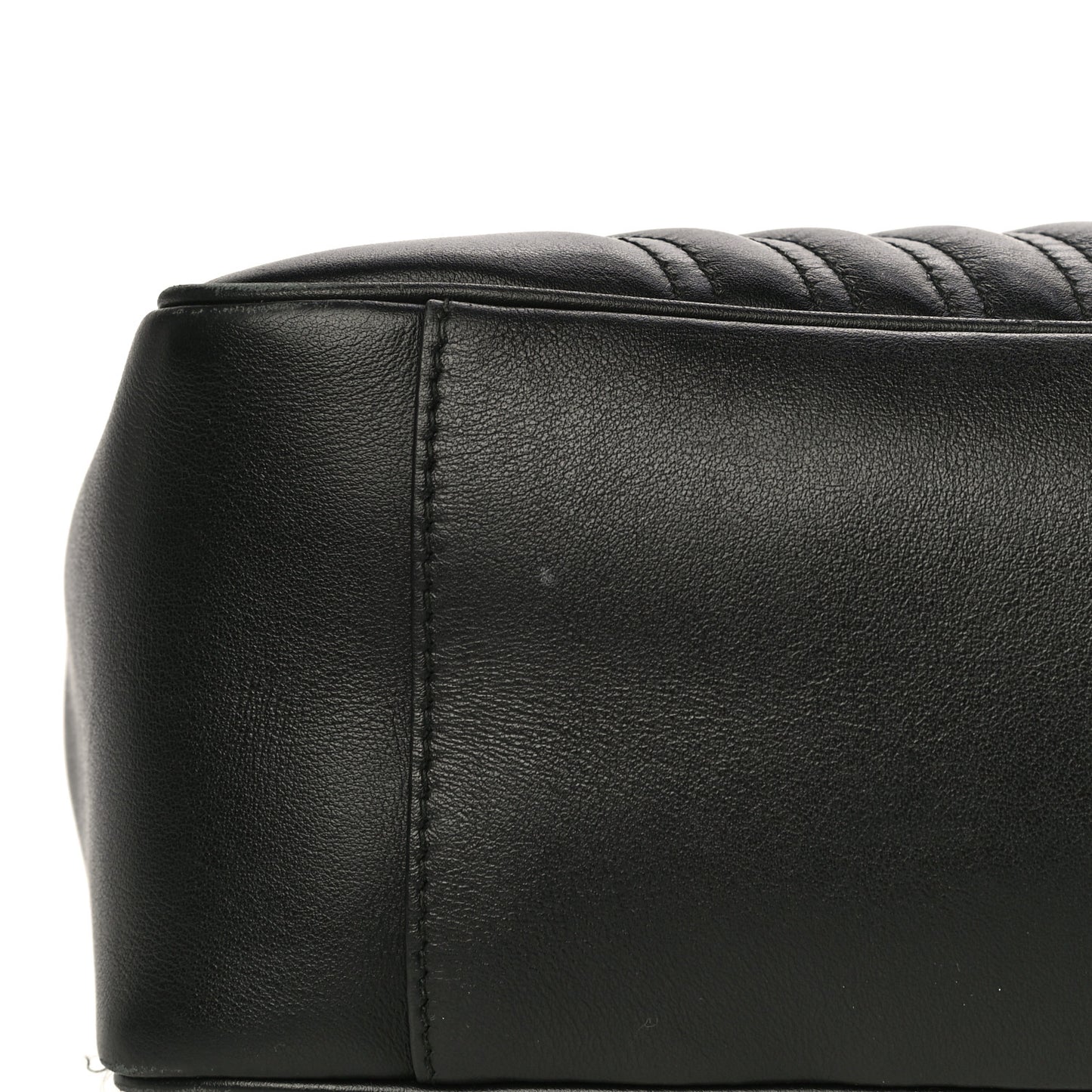 Calfskin Matelasse Large GG Marmont Shoulder Bag Black
