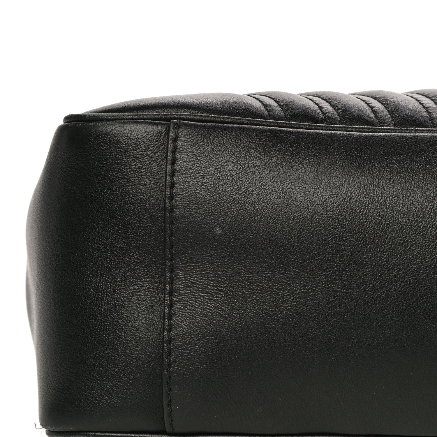 Gucci Calfskin Matelasse Large GG Marmont Shoulder Bag Black 24 of 26