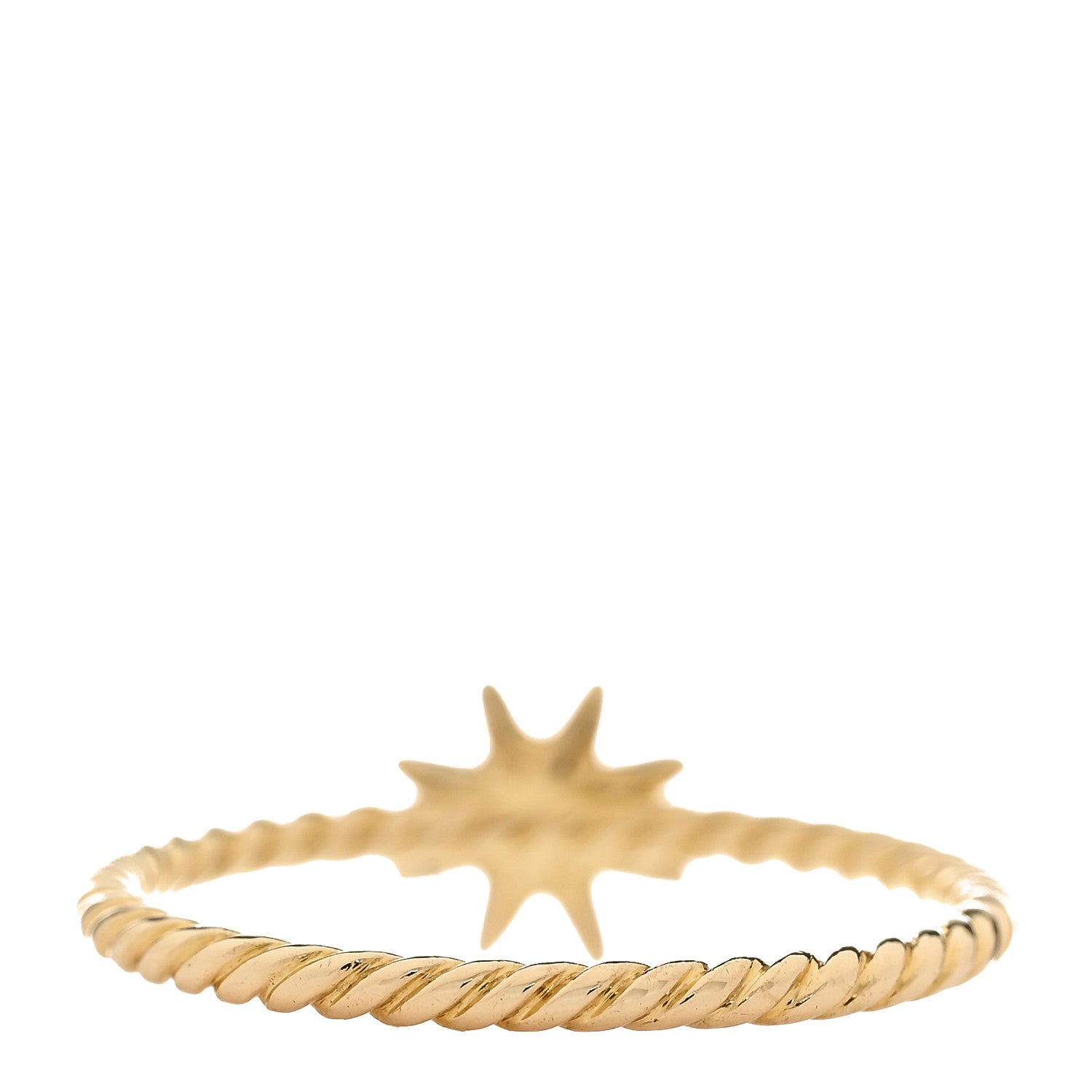 David Yurman 18K Yellow Gold Diamond 2mm Starburst Ring 57 8 3 of 5