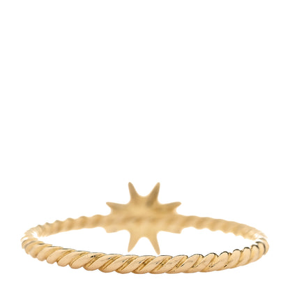 David Yurman 18K Yellow Gold Diamond 2mm Starburst Ring 57 8 3 of 5
