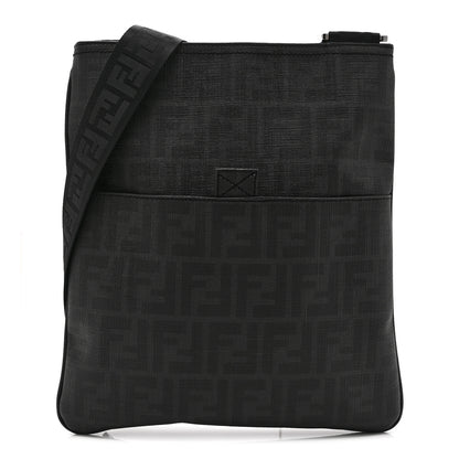 Fendi Zucca Spalmati Messenger Bag Black 1 of 10