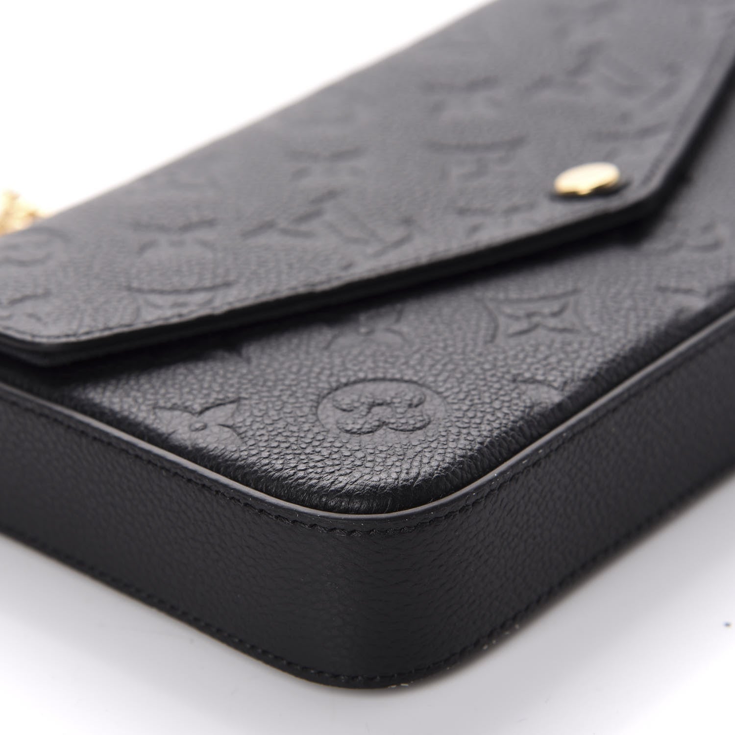 Louis Vuitton Empreinte Pochette Felicie Chain Wallet Black 6 of 10