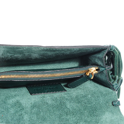 Valentino Garavani Grained Calfskin Mini C Rockee Scarab Fringe Shoulder Bag Light Emerald 9 of 9