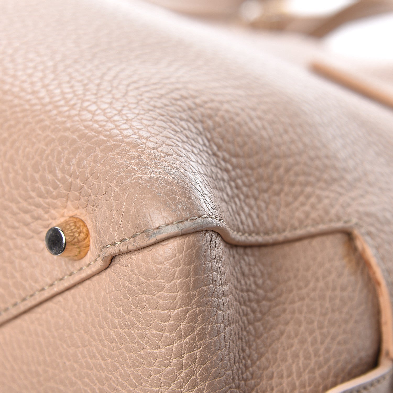 Burberry London Grainy Calfskin Small Greenwood Bowling Bag Light Nude 20 of 24