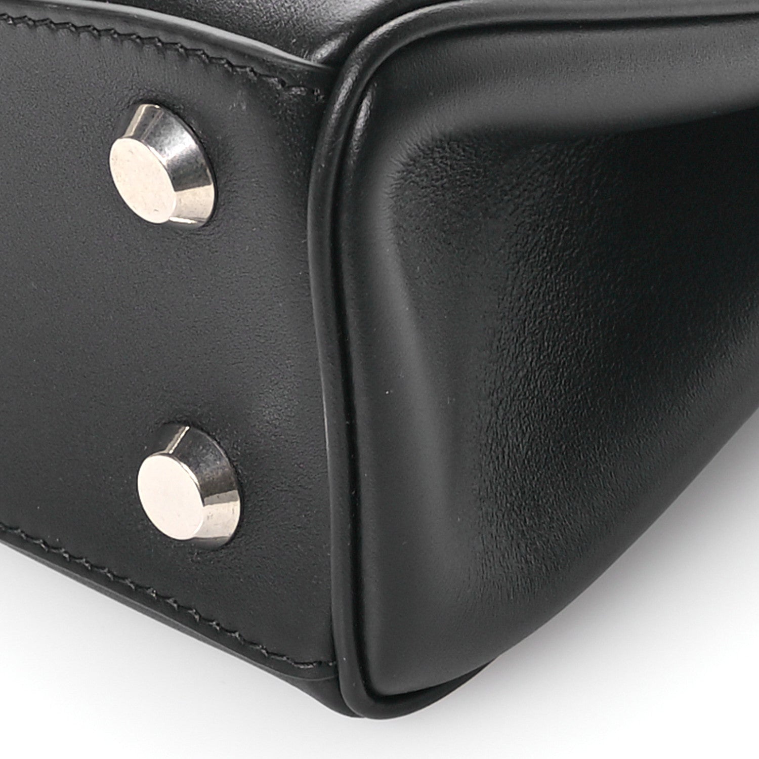 Balenciaga Natural Smooth Calfskin Mini Rodeo Top Handle Handbag Black 10 of 10