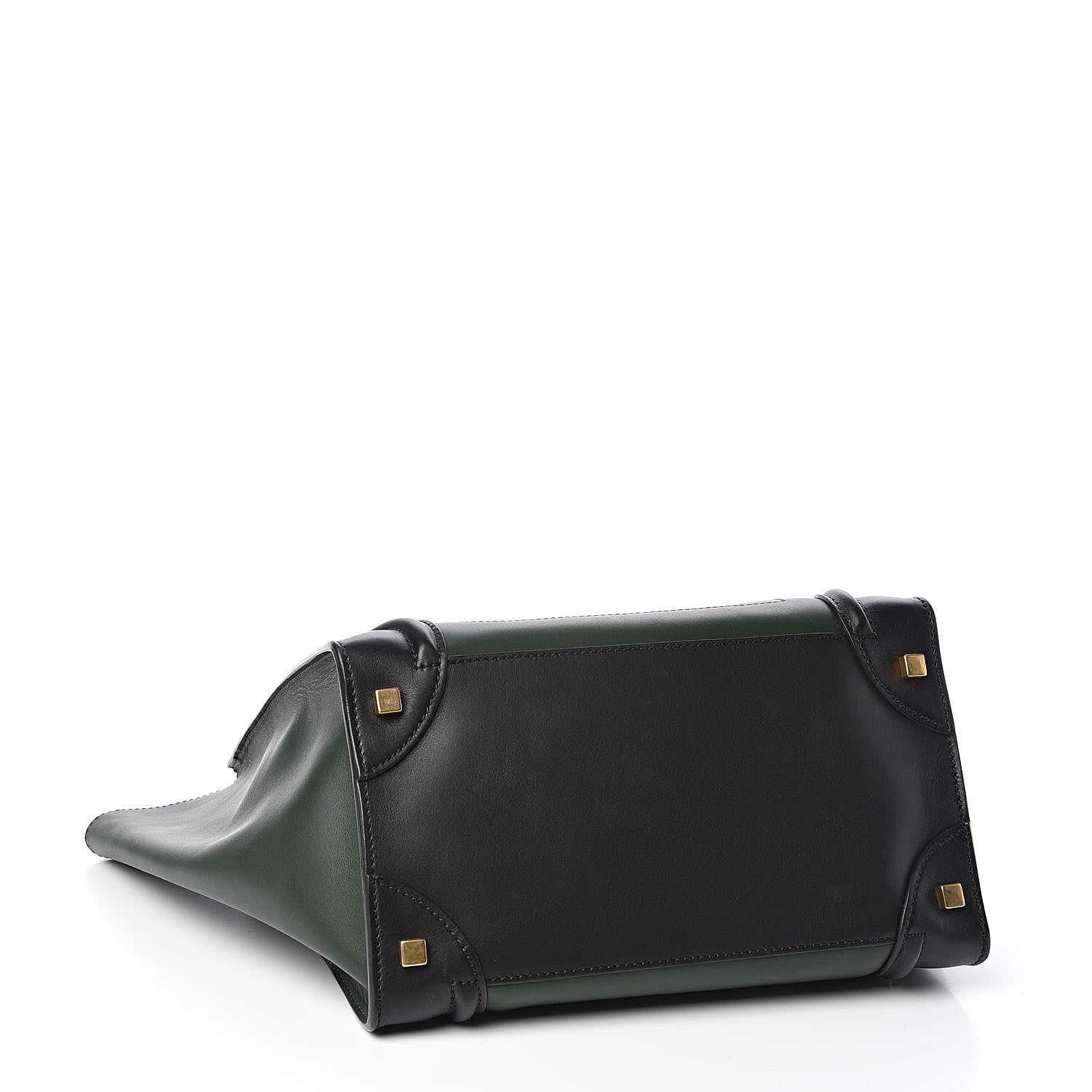 Celine Smooth Calfskin Mini Tri-Color Luggage Forest 4 of 10