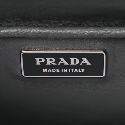 Prada Ostrich Colorblock Medium Galleria Double Zip Tote Grey 5 of 9