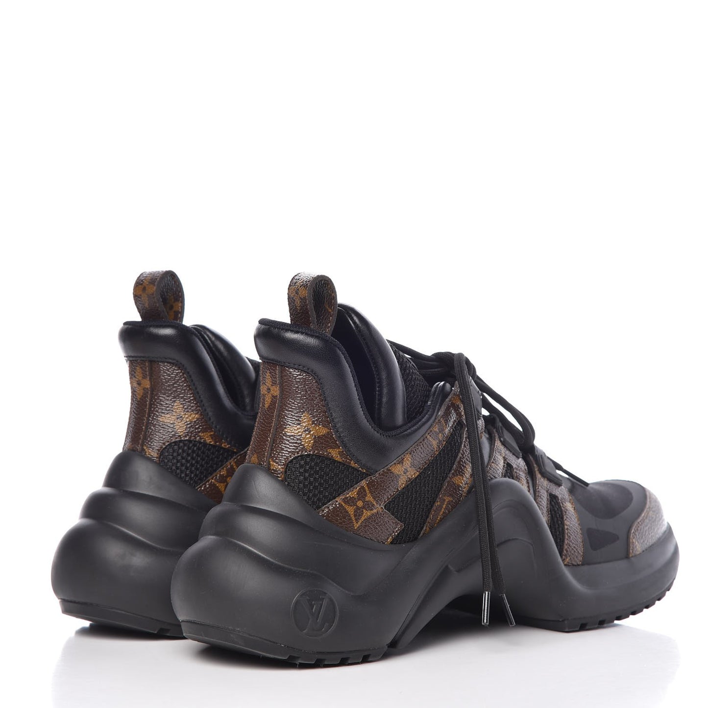 Calfskin Patent Monogram LV Archlight Sneakers 40 Black