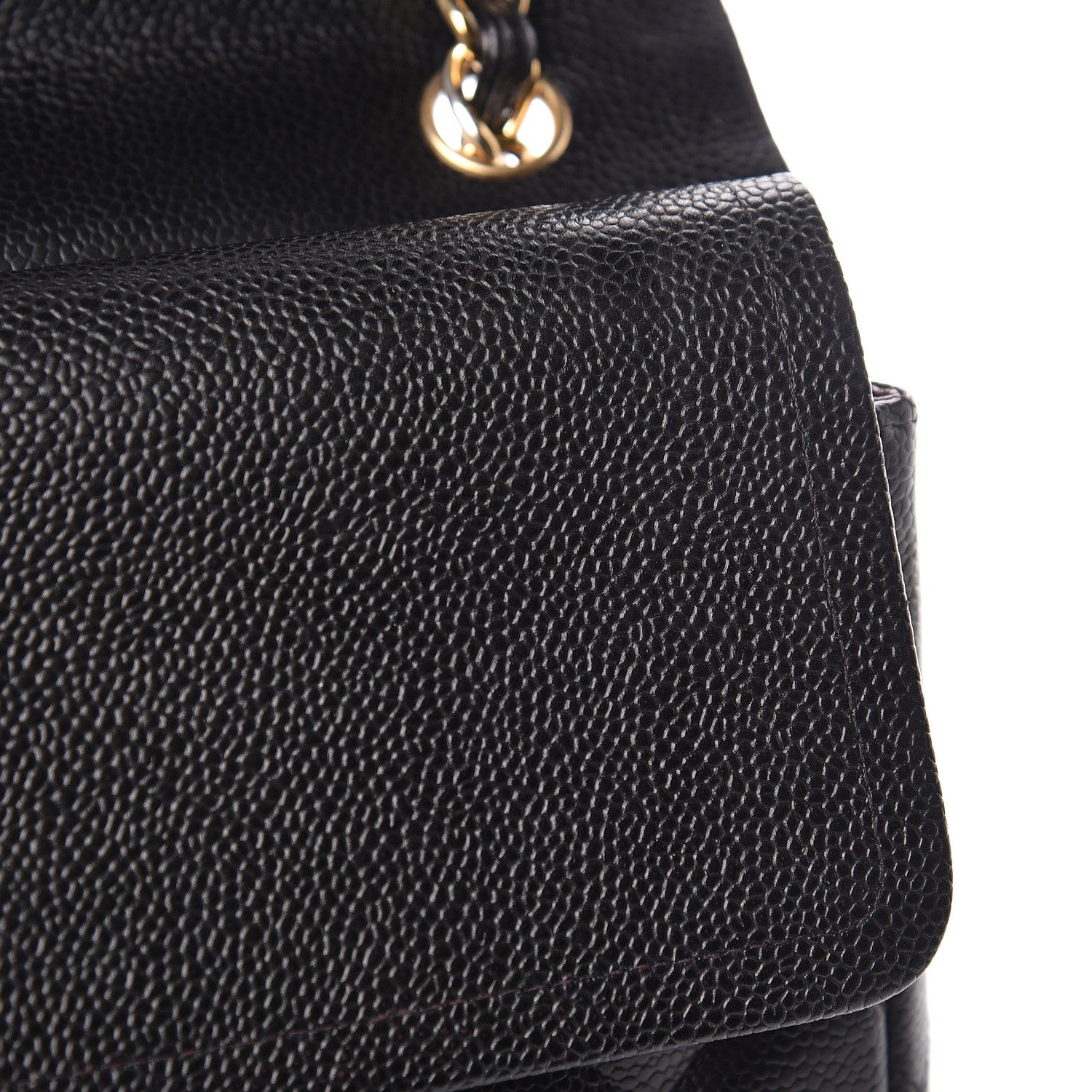Chanel Caviar Quilted Jumbo Double Flap Black 18 of 24