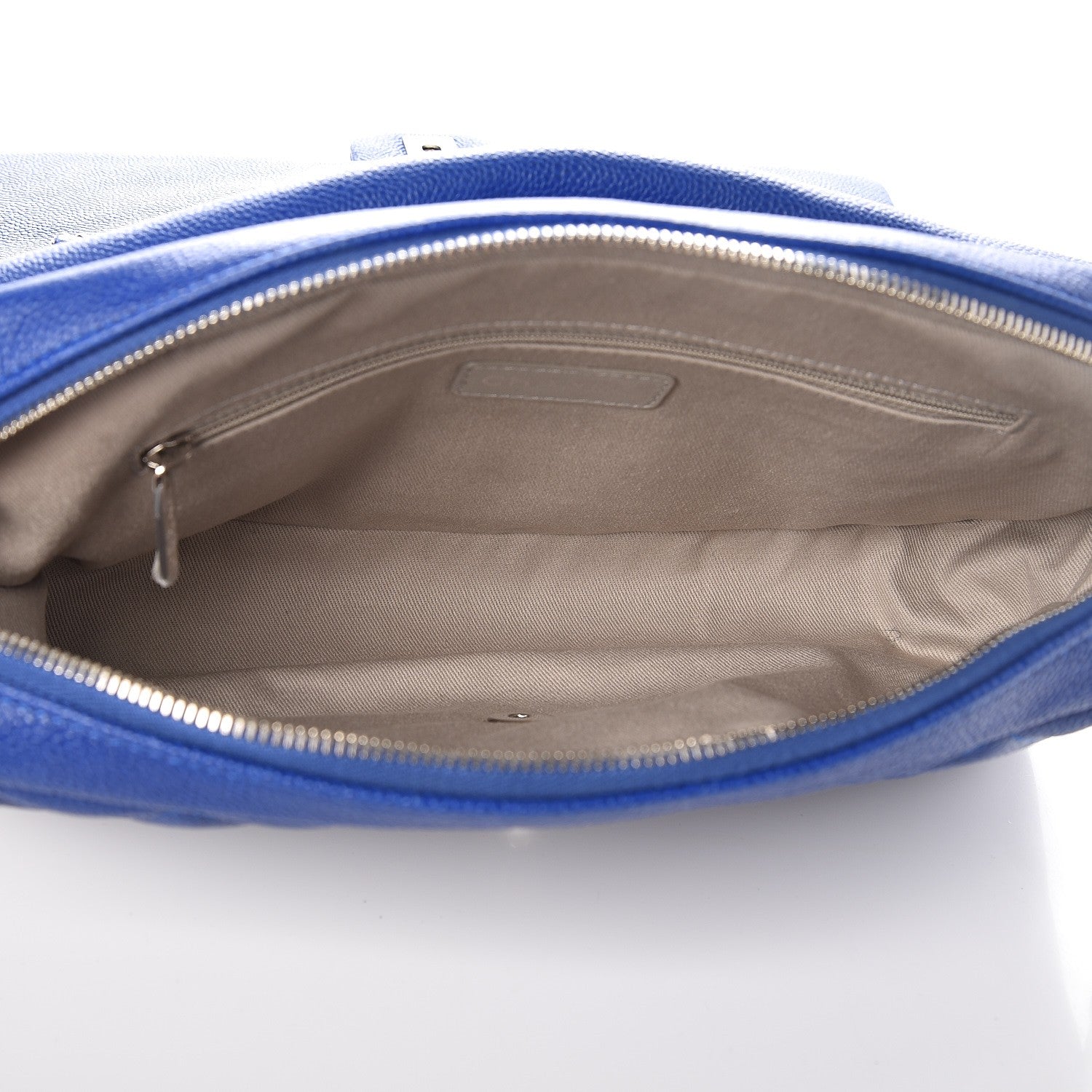 Chanel Caviar Quilted Jumbo Easy Flap Blue 5 of 7