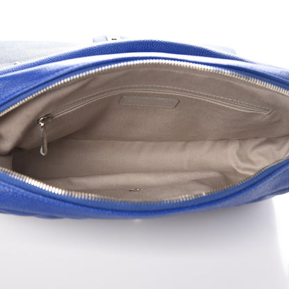 Chanel Caviar Quilted Jumbo Easy Flap Blue 5 of 7
