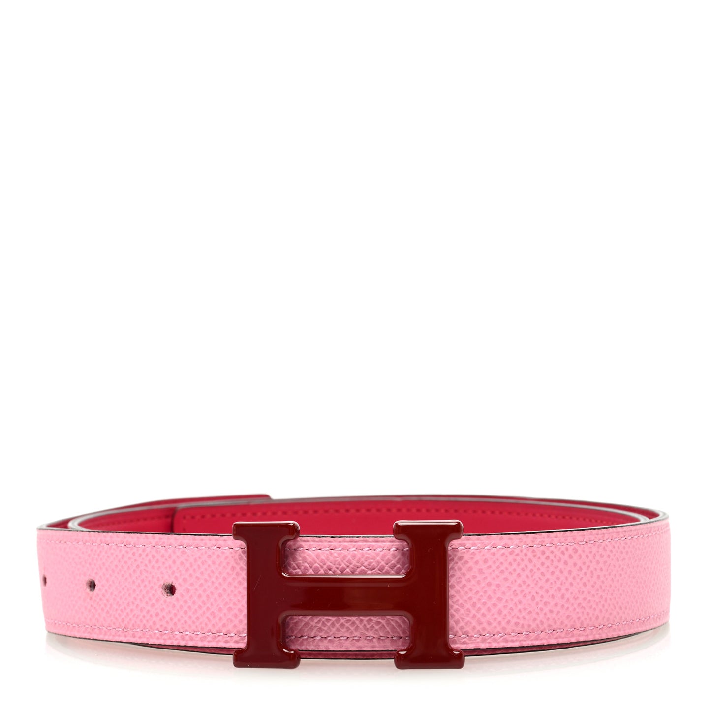 Epsom Swift 24mm Matte H Belt 75 30 Framboise Pink Rouge H