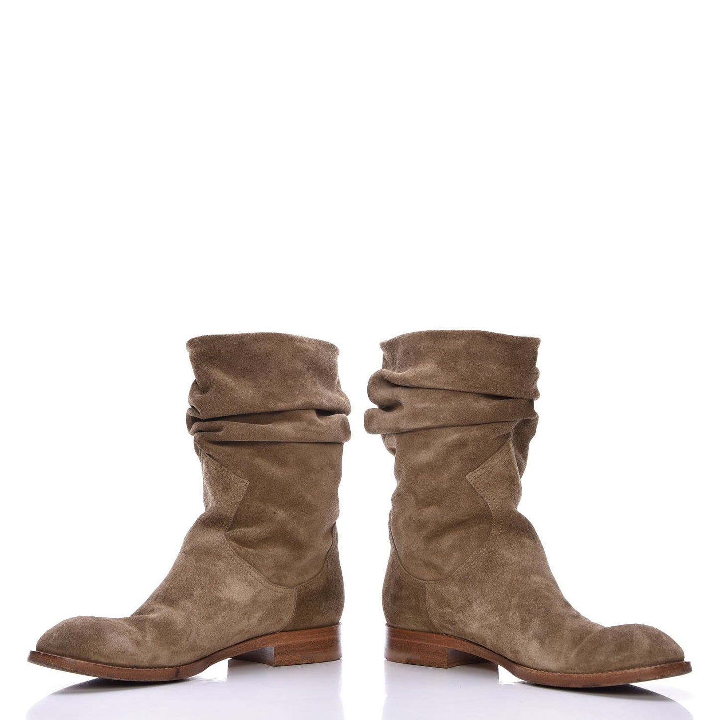 Suede Safari Boots Taupe 39
