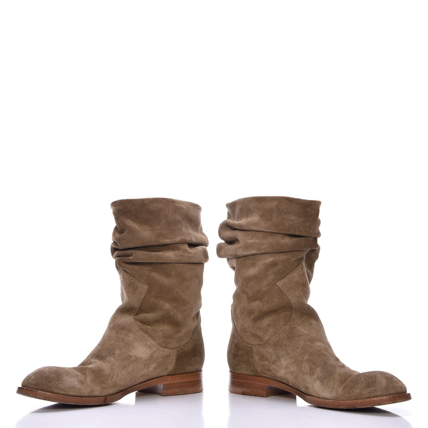 Louis Vuitton Suede Safari Boots Taupe 39 5 of 10