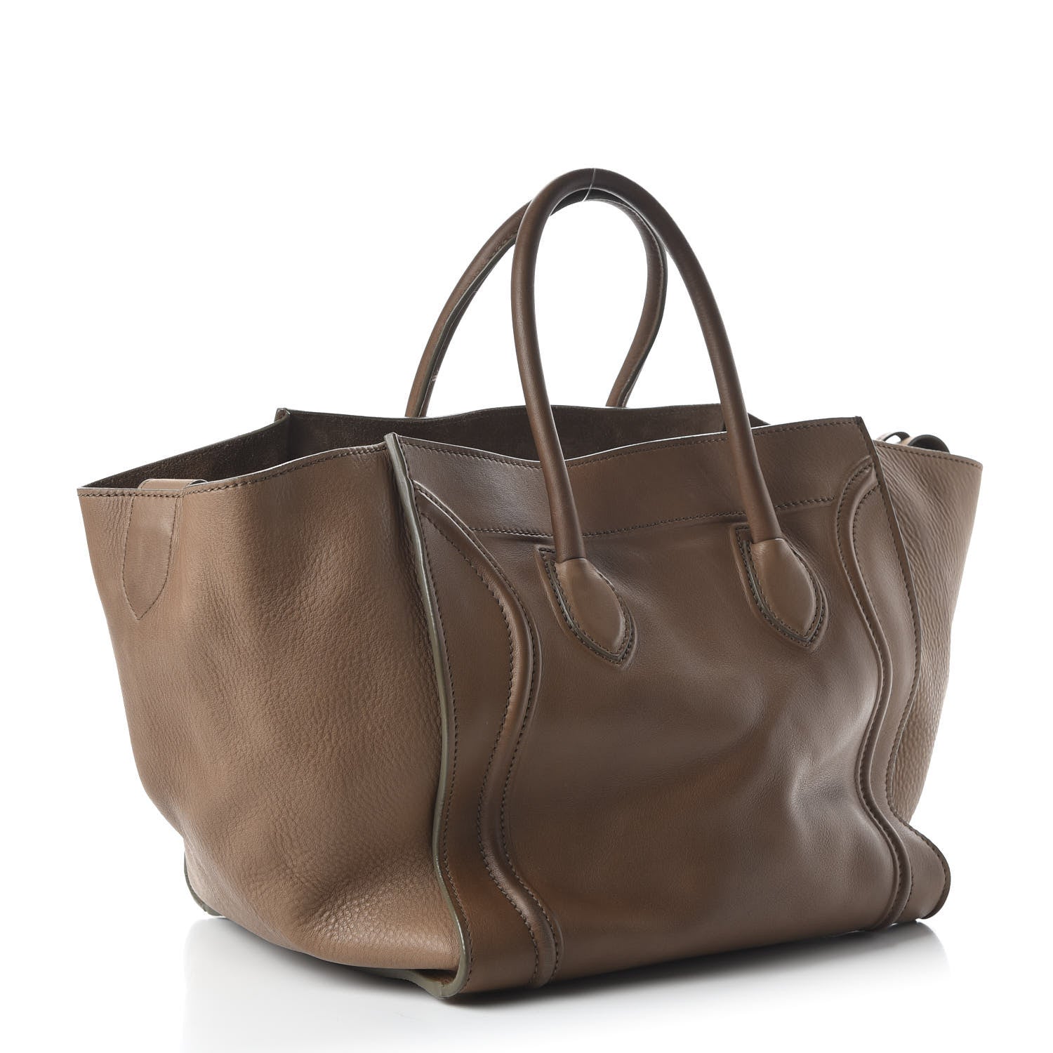 Celine Supple Calfskin Medium Phantom Luggage Taupe 3 of 9