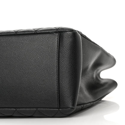 Chanel Caviar Quilted Grand Shopping Tote GST Black 10 of 12