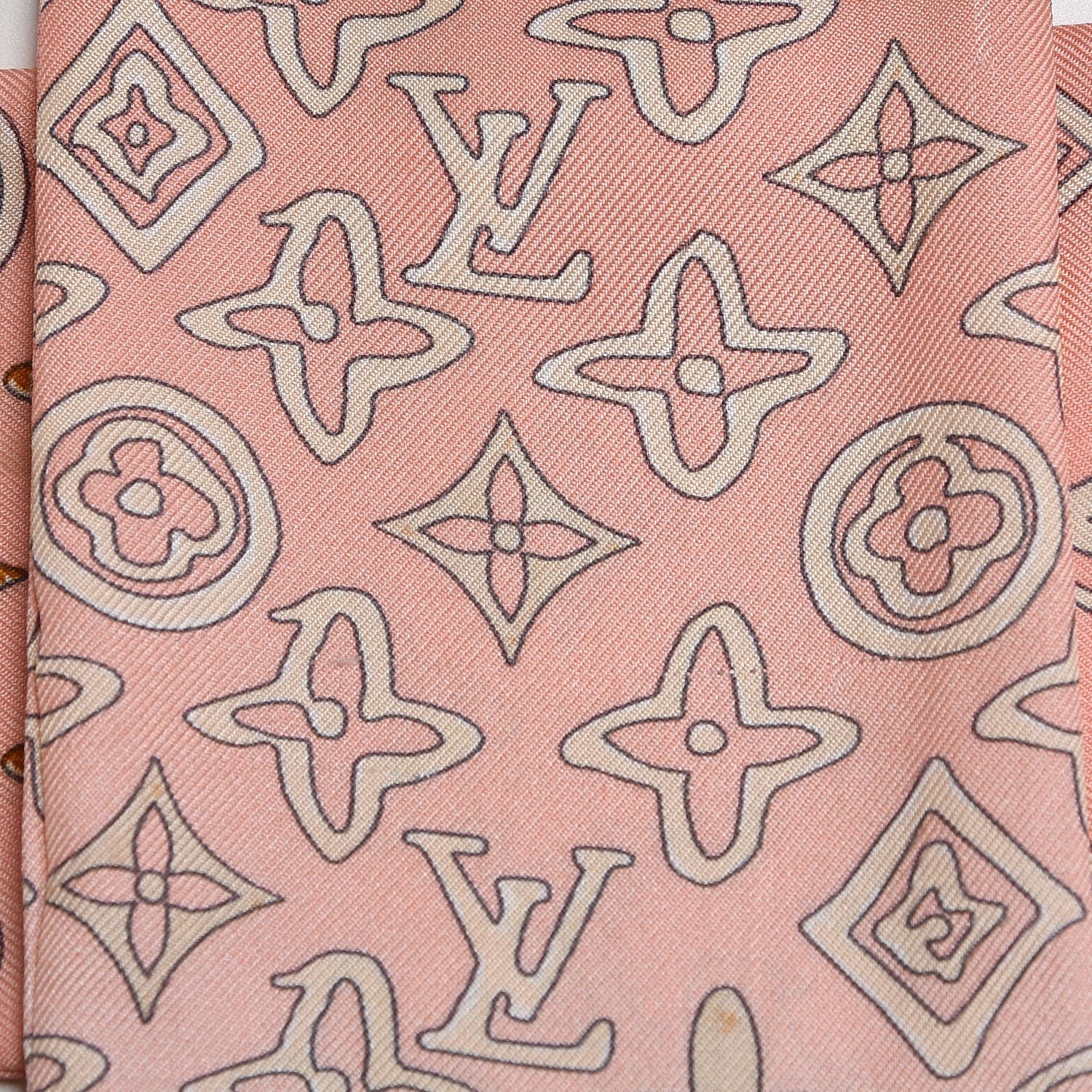Louis Vuitton Silk Monogram Map Bandeau 6 of 9
