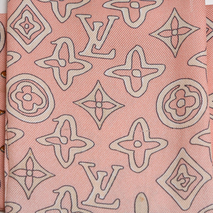 Louis Vuitton Silk Monogram Map Bandeau 6 of 9
