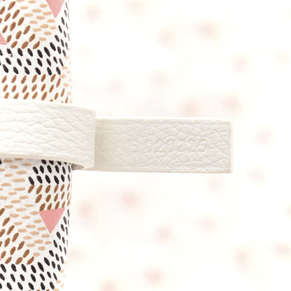 Goyard Goyardine Saint Louis Claire Voie GM White Pink 7 of 9