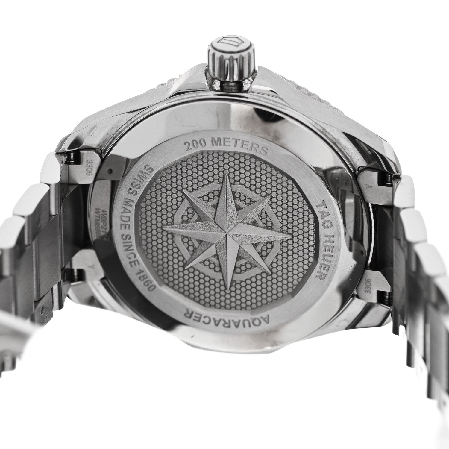 Tag Heuer Stainless Steel 40mm Aquaracer Professional 200 Solargraph Automatic Watch Red WBP2114 4 of 5