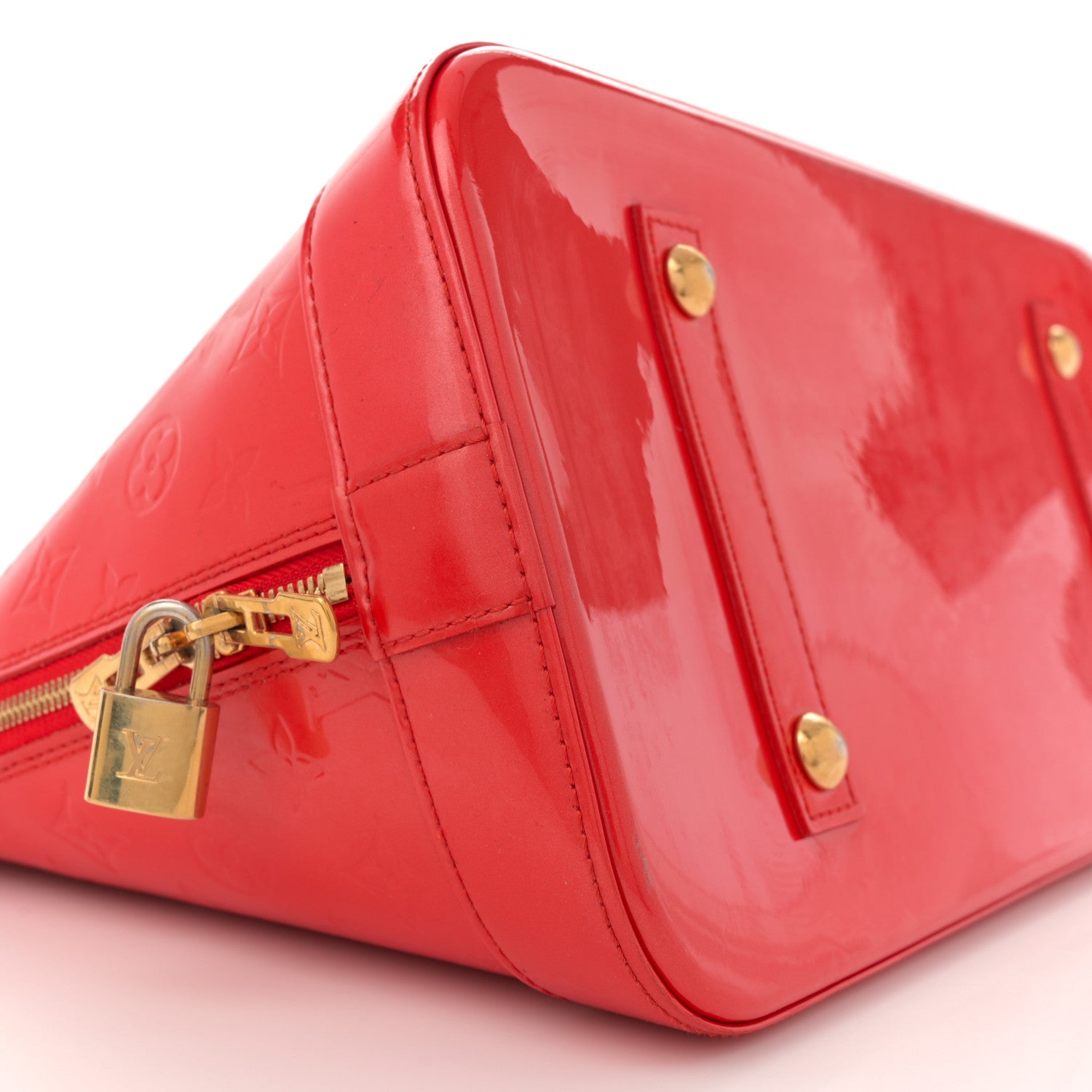 Louis Vuitton Vernis Alma GM Orange Sunset 9 of 14