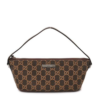 Gucci Monogram Boat Pochette Brown 1 of 13