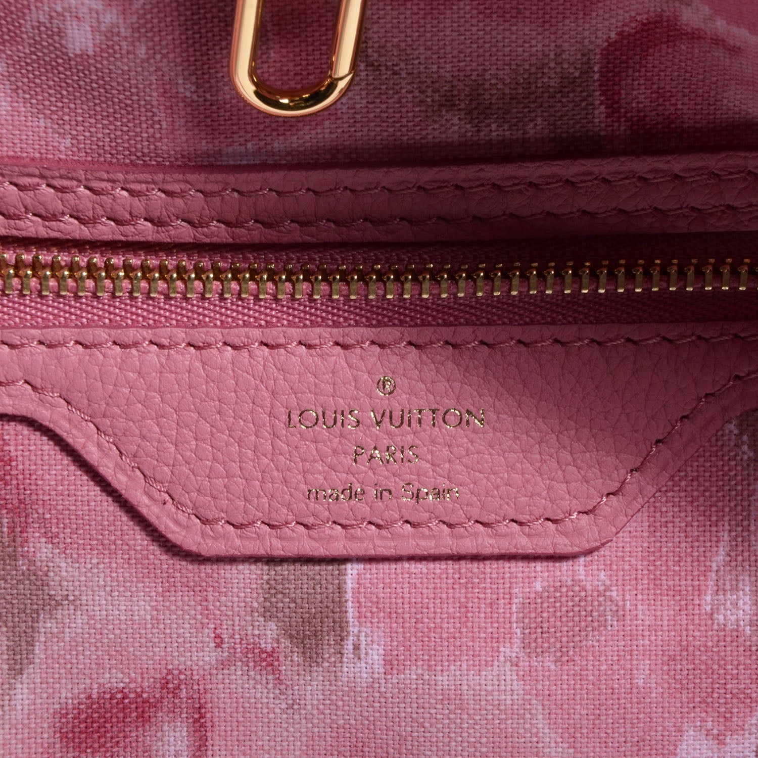 Louis Vuitton Monogram Articles de Voyage Ikat Neverfull MM Rose Velours 6 of 8