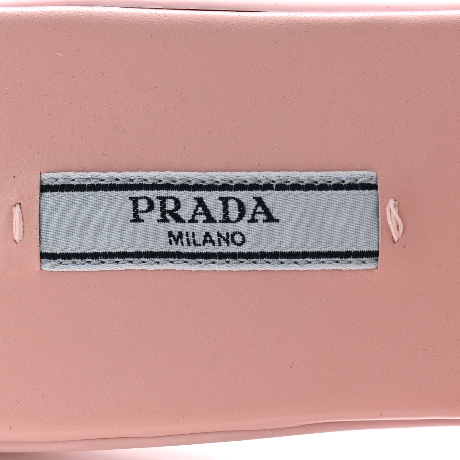 Prada Spazzolato Triangle Logo Slide Flat Sandals 36 Alabastro 6 of 9