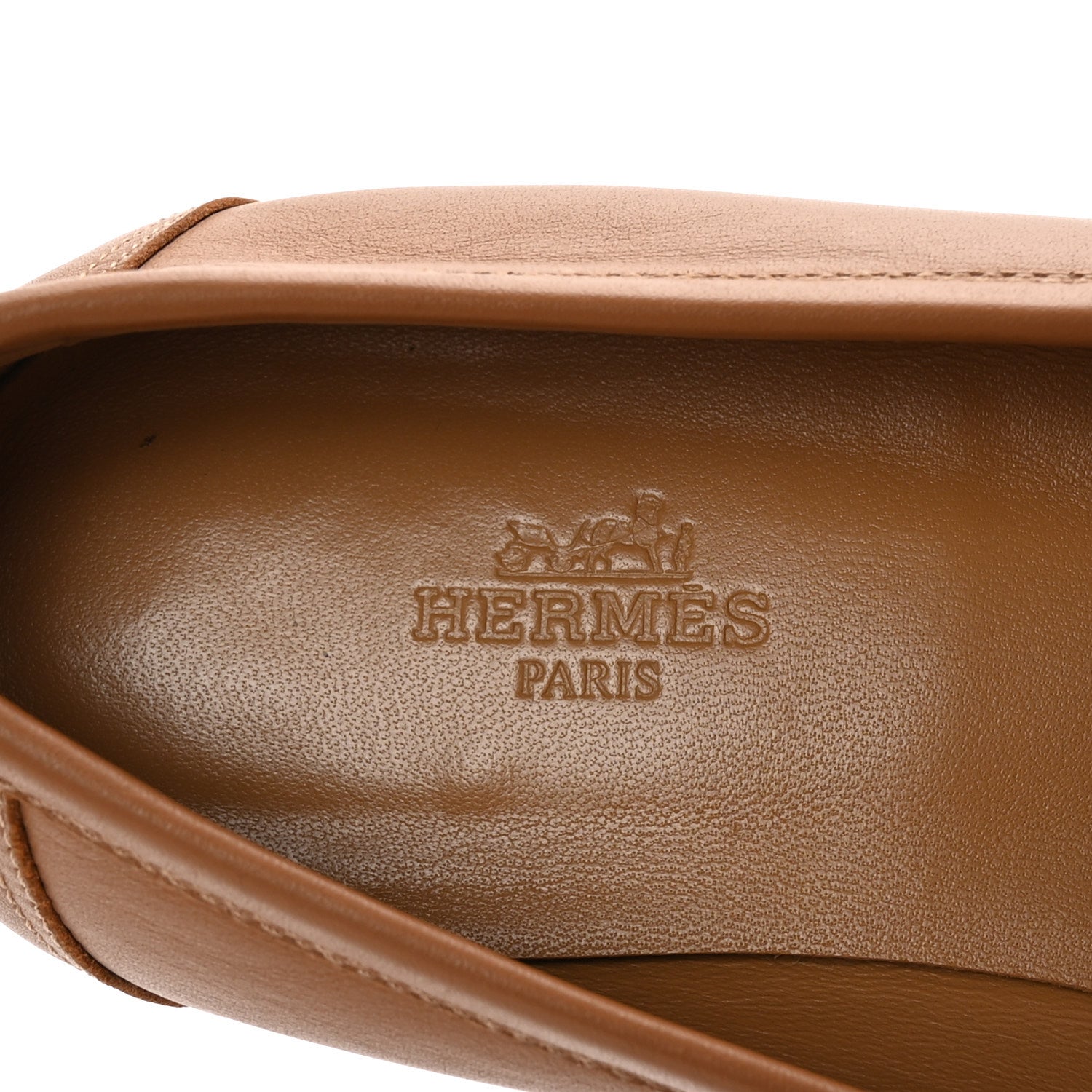 Hermes Calfskin Colette Loafer 36.5 Naturel 8 of 10