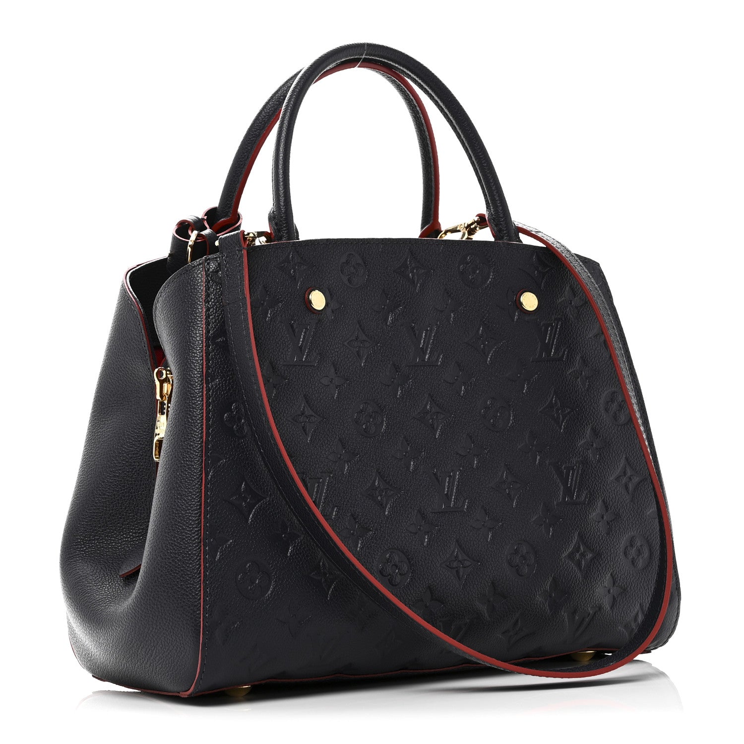 Louis Vuitton Empreinte Montaigne MM Marine Rouge 3 of 9