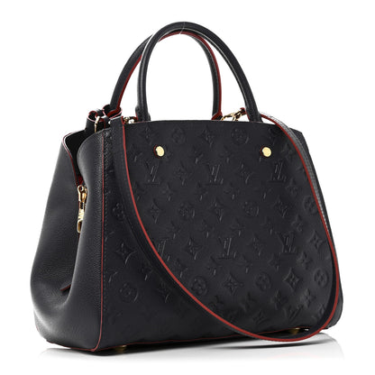 Louis Vuitton Empreinte Montaigne MM Marine Rouge 3 of 9