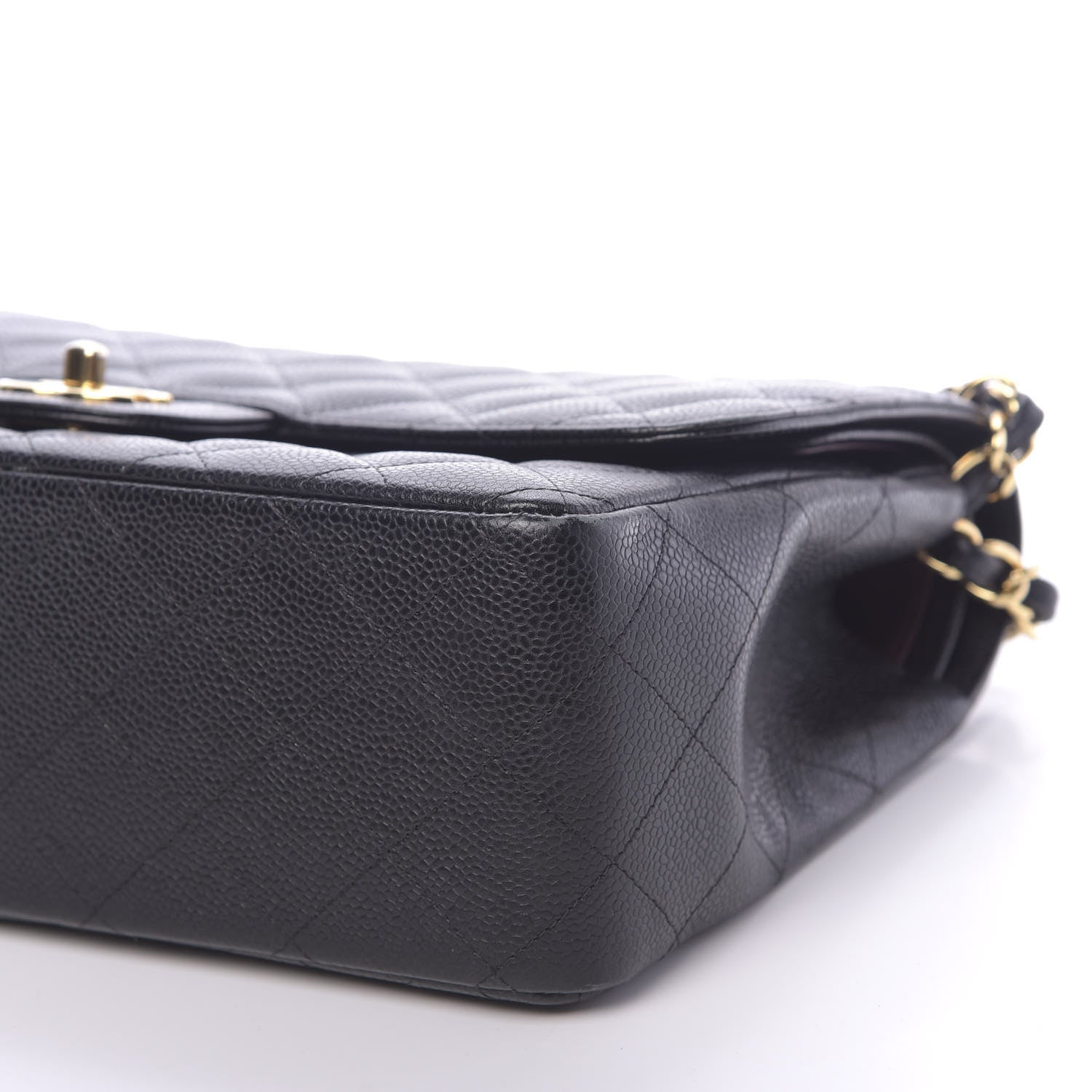 Chanel Caviar Quilted Jumbo Double Flap Black 9 of 10