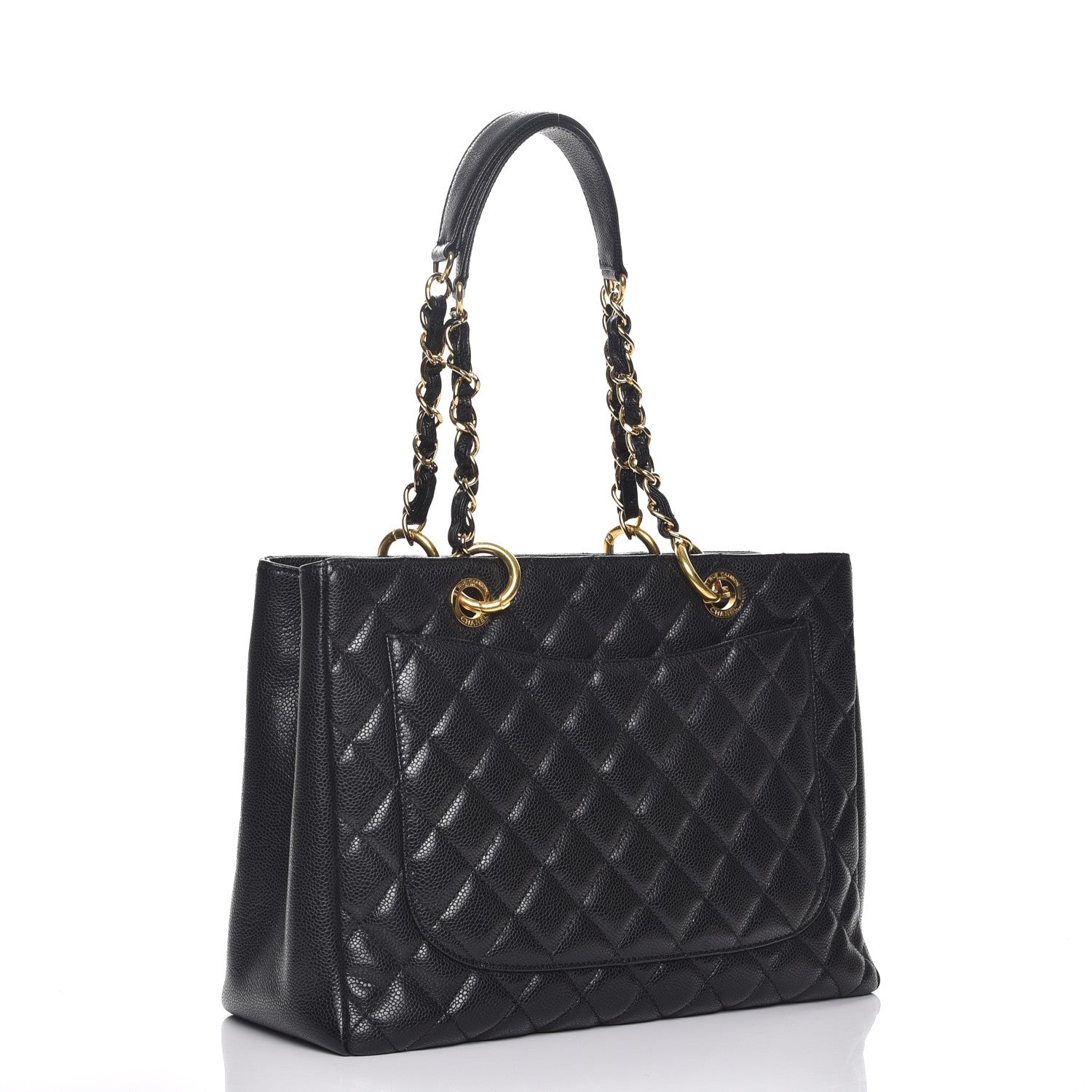 Chanel Caviar Quilted Grand Shopping Tote GST Black 3 of 7