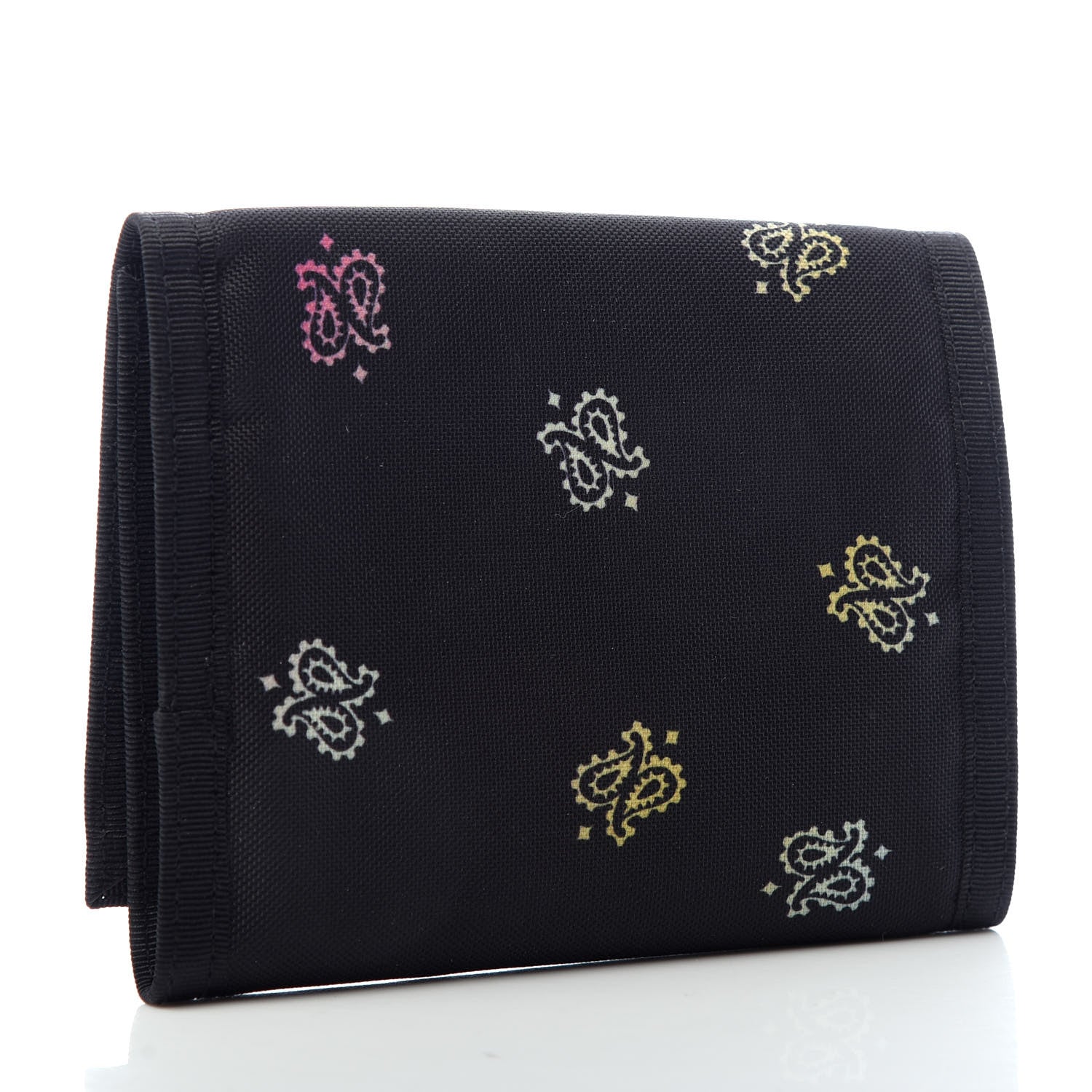 Saint Laurent Nylon Print Bandana Tiny Buffalo Wallet Black 3 of 6
