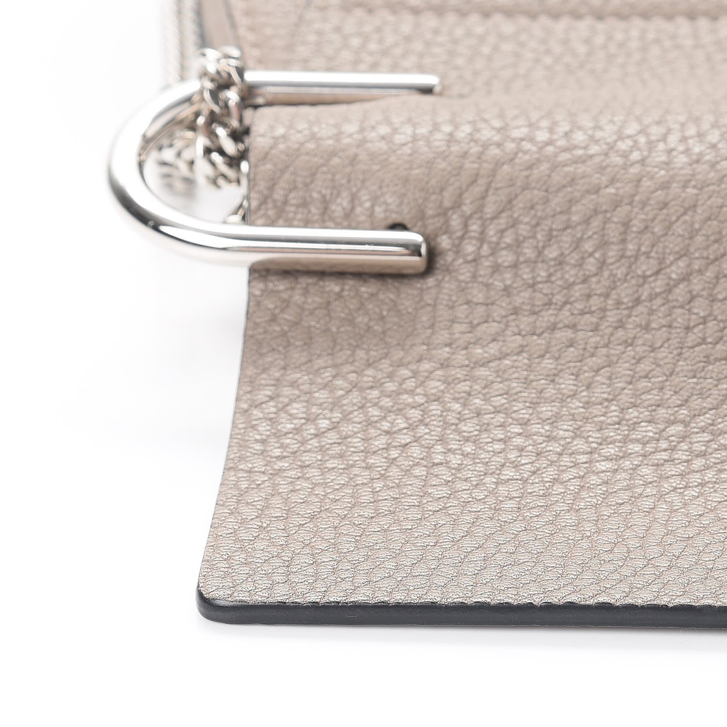 Chloe Grained Lambskin Drew Shoulder Bag Motty Grey 12 of 15