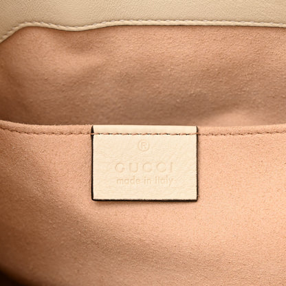 Gucci GG Supreme Monogram Moon Calfskin Small Padlock Tote Beige Ebony Mystic White 6 of 11