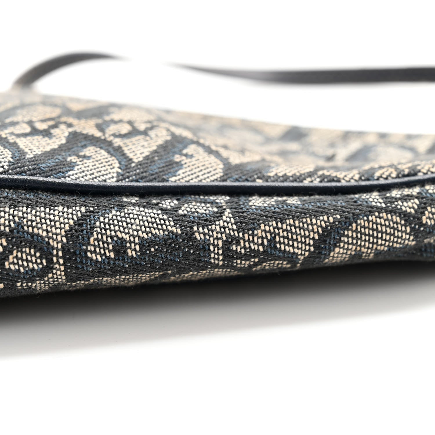 Christian Dior Monogram Mini Saddle Pochette Navy 10 of 15