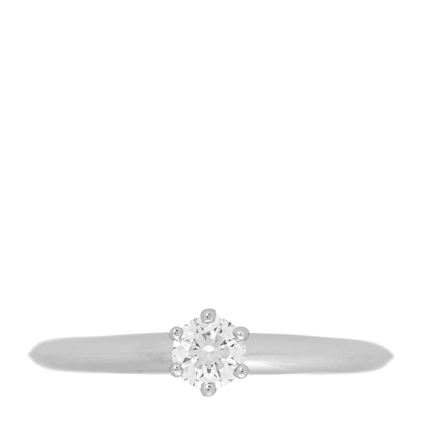 Platinum Diamond .23ct Solitaire Engagement Ring 52 6